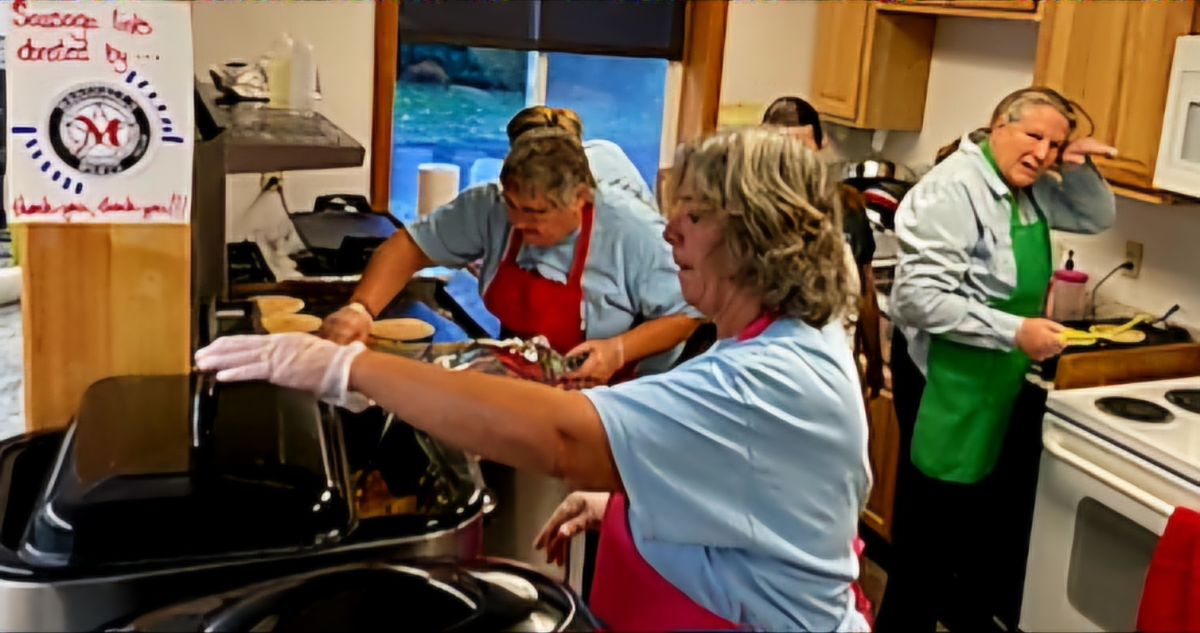 Busy morning in the kitchen